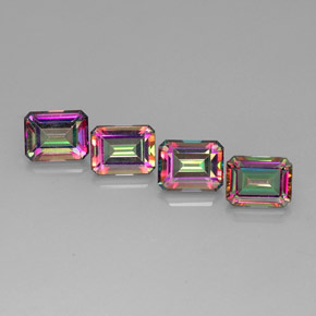 12.42 ct Multicolor Mystic Topaz Gemstone, Mystic Topaz Gem in Octagon Facet Shape for Sale.