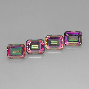 12.42 ct Multicolor Mystic Topaz Stone, Natural Mystic Topaz in Octagon Facet Shape for Sale