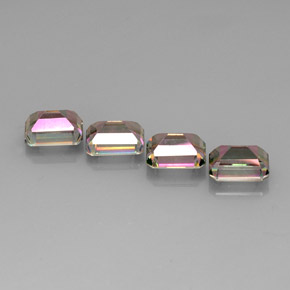 Mystic Topaz Gemstone in 9 x 7 mm (calibrated) Size for Sale, Mystic Topaz Stone in Top Rainbow Color