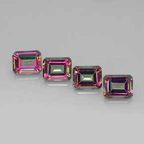 16.61 ct Multicolor Mystic Topaz Gemstone, Mystic Topaz Gem in Octagon Facet Shape for Sale.