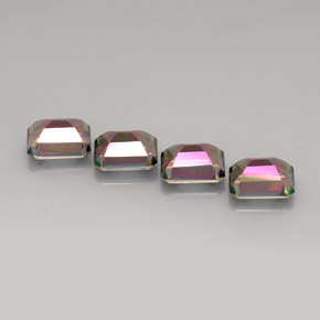 Mystic Topaz Gemstone in 10 x 8 mm (calibrated) Size for Sale, Mystic Topaz Stone in Top Rainbow Color