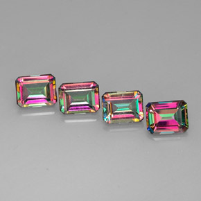 11.51 ct Multicolor Mystic Topaz Gemstone, Mystic Topaz Gem in Octagon Facet Shape for Sale.