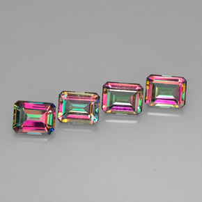 11.51 ct Multicolor Mystic Topaz Stone, Natural Mystic Topaz in Octagon Facet Shape for Sale
