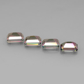 Mystic Topaz Gemstone in 9 x 7 mm (calibrated) Size for Sale, Mystic Topaz Stone in Top Rainbow Color