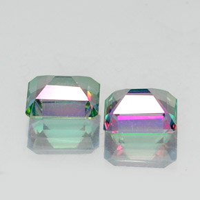 Mystic Topaz Gemstone in 9 x 7 mm (calibrated) Size for Sale, Mystic Topaz Stone in Top Rainbow Color