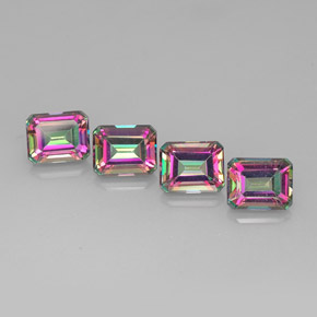 17.38 ct Multicolor Mystic Topaz Gemstone, Mystic Topaz Gem in Octagon Facet Shape for Sale.