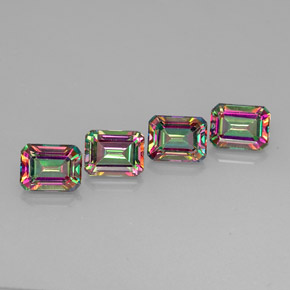 12.56 ct Multicolor Mystic Topaz Stone, Natural Mystic Topaz in Octagon Facet Shape for Sale
