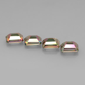 Mystic Topaz Gemstone in 9 x 7 mm (calibrated) Size for Sale, Mystic Topaz Stone in Top Rainbow Color
