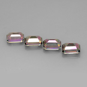 Mystic Topaz Gemstone in 9 x 7 mm (calibrated) Size for Sale, Mystic Topaz Stone in Top Rainbow Color