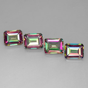 15.81 ct Multicolor Mystic Topaz Gemstone, Mystic Topaz Gem in Octagon Facet Shape for Sale.