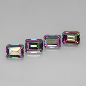 11.54 ct Multicolor Mystic Topaz Stone, Natural Mystic Topaz in Octagon Facet Shape for Sale