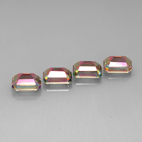 Mystic Topaz Gemstone in 9 x 7 mm (calibrated) Size for Sale, Mystic Topaz Stone in Top Rainbow Color