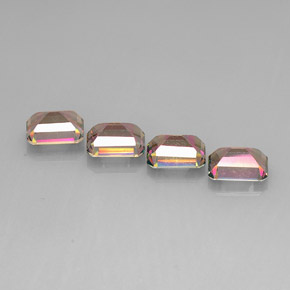 Mystic Topaz Gemstone in 9 x 7 mm (calibrated) Size for Sale, Mystic Topaz Stone in Top Rainbow Color