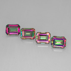 12.01 ct Multicolor Mystic Topaz Stone, Natural Mystic Topaz in Octagon Facet Shape for Sale