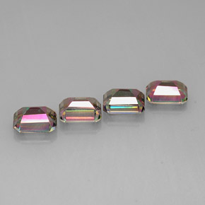 Mystic Topaz Gemstone in 9 x 7 mm (calibrated) Size for Sale, Mystic Topaz Stone in Top Rainbow Color