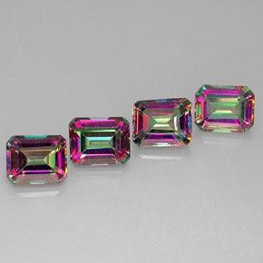 16.90 ct Multicolor Mystic Topaz Gemstone, Mystic Topaz Gem in Octagon Facet Shape for Sale.