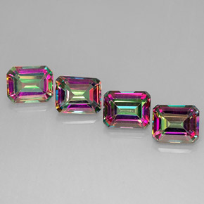 16.90 ct Multicolor Mystic Topaz Stone, Natural Mystic Topaz in Octagon Facet Shape for Sale