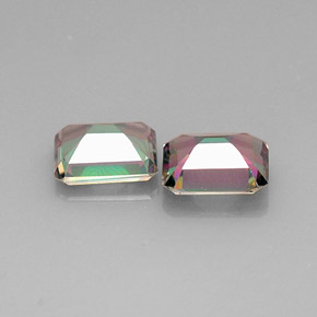 Mystic Topaz Gemstone in 10 x 8 mm (calibrated) Size for Sale, Mystic Topaz Stone in Top Rainbow Color