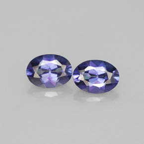 1.95 ct Violet Mystic Topaz Gemstone, Mystic Topaz Gem in Oval Facet Shape for Sale.