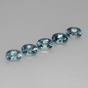 4.71 ct Blue Mystic Topaz Stone, Natural Mystic Topaz in Oval Facet Shape for Sale