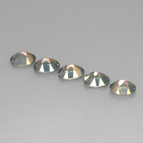 Mystic Topaz Gemstone in 7 x 5 mm (calibrated) Size for Sale, Mystic Topaz Stone in Blue Color