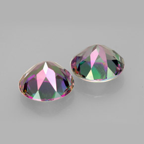 Mystic Topaz Gemstone in 10 mm (calibrated) Size for Sale, Mystic Topaz Stone in Top Rainbow Color