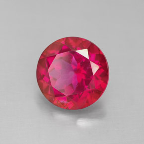 4.51 ct Red Mystic Topaz Stone, Natural Mystic Topaz in Round Facet Shape for Sale