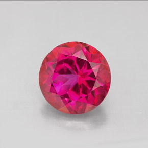 4.50 ct Red Mystic Topaz Gemstone, Mystic Topaz Gem in Round Facet Shape for Sale.