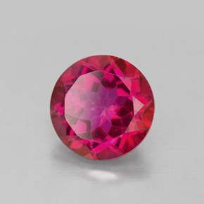 4.50 ct Red Mystic Topaz Stone, Natural Mystic Topaz in Round Facet Shape for Sale