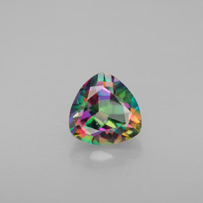 1.51 ct Multicolor Mystic Topaz Gemstone, Mystic Topaz Gem in Trillion Facet Shape for Sale.