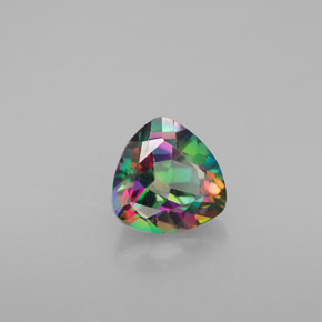 1.51 ct Multicolor Mystic Topaz Stone, Natural Mystic Topaz in Trillion Facet Shape for Sale