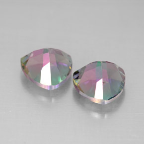 Mystic Topaz Gemstone in 7 x 7 mm (calibrated) Size for Sale, Mystic Topaz Stone in Top Rainbow Color