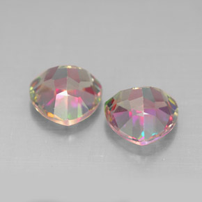 Mystic Topaz Gemstone in 7 x 7 mm (calibrated) Size for Sale, Mystic Topaz Stone in Top Rainbow Color