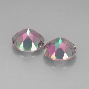 Mystic Topaz Gemstone in 7 mm (calibrated) Size for Sale, Mystic Topaz Stone in Top Rainbow Color