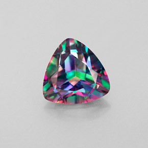2.06 ct Multicolor Mystic Topaz Gemstone, Mystic Topaz Gem in Trillion Facet Shape for Sale.