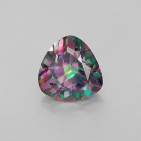 2.32 ct Multicolor Mystic Topaz Stone, Natural Mystic Topaz in Trillion Facet Shape for Sale