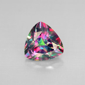 2.19 ct Multicolor Mystic Topaz Gemstone, Mystic Topaz Gem in Trillion Facet Shape for Sale.