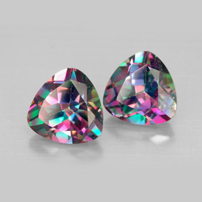 4.62 ct Multicolor Mystic Topaz Stone, Natural Mystic Topaz in Trillion Facet Shape for Sale