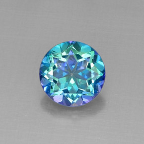 4.52 ct Multicolor Mystic Topaz Gemstone, Mystic Topaz Gem in Round Facet Shape for Sale.