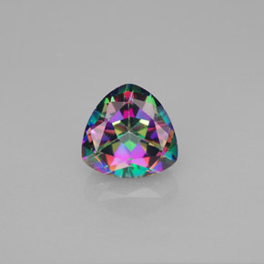 1.71 ct Multicolor Mystic Topaz Gemstone, Mystic Topaz Gem in Trillion Facet Shape for Sale.