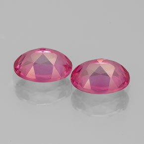 Mystic Topaz Gemstone in 7 x 5 mm (calibrated) Size for Sale, Mystic Topaz Stone in Orange Raspberry Color