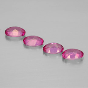 Mystic Topaz Gemstone in 7 x 5 mm (calibrated) Size for Sale, Mystic Topaz Stone in Orange Raspberry Color