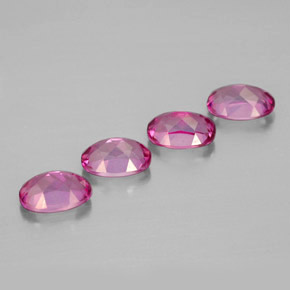 Mystic Topaz Gemstone in 7 x 5 mm (calibrated) Size for Sale, Mystic Topaz Stone in Orange Raspberry Color