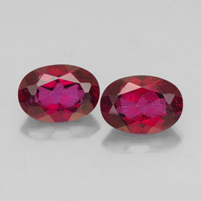 1.98 ct Red Mystic Topaz Gemstone, Mystic Topaz Gem in Oval Facet Shape for Sale.