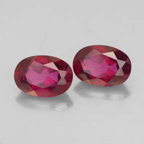 1.98 ct Red Mystic Topaz Stone, Natural Mystic Topaz in Oval Facet Shape for Sale