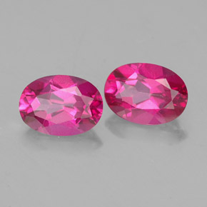 1.93 ct Red Mystic Topaz Stone, Natural Mystic Topaz in Oval Facet Shape for Sale