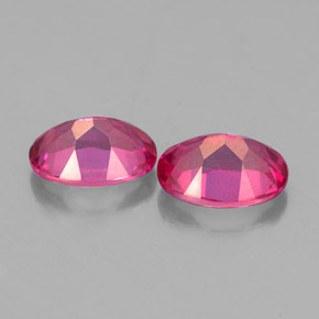 Mystic Topaz Gemstone in 7 x 5 mm (calibrated) Size for Sale, Mystic Topaz Stone in Orange Raspberry Color