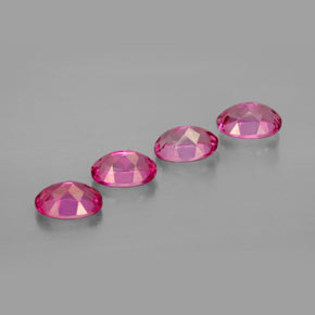 Mystic Topaz Gemstone in 7 x 5 mm (calibrated) Size for Sale, Mystic Topaz Stone in Orange Raspberry Color