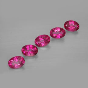 4.80 ct Red Mystic Topaz Gemstone, Mystic Topaz Gem in Oval Facet Shape for Sale.