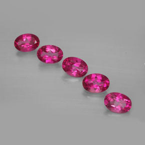 4.80 ct Red Mystic Topaz Stone, Natural Mystic Topaz in Oval Facet Shape for Sale